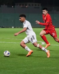 U20国青西亚拉练首场热身 1比1言和阿联酋U20